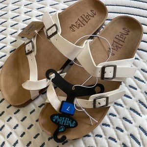 White Toe Sandals